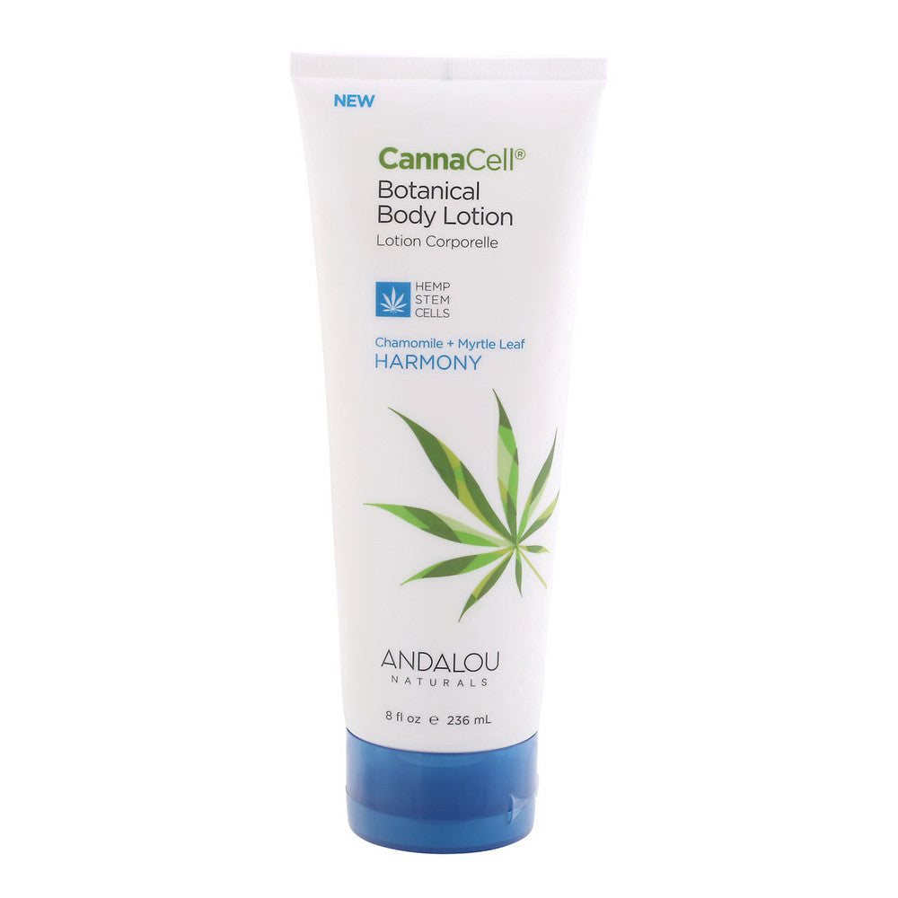 Andalou Naturals CannnaCell Botanical Chamomile and Myrtle Leaf Body Lotion, 8 Oz